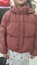 啄木鳥(niǎo)紅色短款連帽羽絨服外套女小個(gè)子2025冬季新款歐貨加厚保暖面包服 酒紅色羽絨服 L 建議100-115斤 曬單實(shí)拍圖