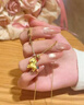 中國珠寶（Sino gem）馬上有錢(qián)銀項鏈女款本命年小馬吊墜生日情人節禮物女朋友送老婆 曬單實(shí)拍圖