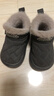 2025兒童雪地靴冬季保暖防滑棉鞋包頭防水加厚加絨男女童雪地鞋靴 灰色【升級版】 14.5 24/25內長(cháng)14.5CM適合23/24腳 曬單實(shí)拍圖