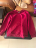 真維斯（Jeanswest）紅色衛衣女2025新款簡(jiǎn)約百搭秋冬季加絨加厚本命年馬年新年上衣服 曬單實(shí)拍圖