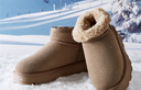 熱風(fēng)(Hotwind)加絨加厚雪地靴女冬季女鞋舒適保暖棉鞋時(shí)尚休閑靴 曬單實(shí)拍圖