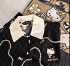 野獸派家居（tbh）Hello Kitty天絲棉長(cháng)款家居服套裝四季可外穿睡衣女 Hello Kitty天絲棉家居服套裝 珠鏈印花 S 曬單實(shí)拍圖