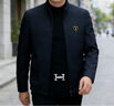 蘭博基尼（AUTOMOBILI LAMBORGHINI）奢侈品牌官方正品男裝夾克男春秋季2026款翻領(lǐng)中年休閑商務(wù)外套 上青色 立領(lǐng) 【現貨速發(fā)】 XL 180碼【建議140-155斤】 曬單實(shí)拍圖