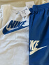 NIKE 耐克小童裝男女童純棉短袖T恤+短褲2件套裝夏季新款短袖套裝 曬單實(shí)拍圖