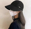 紅蜻蜓漁夫帽子女秋冬季防風(fēng)百搭顯臉小防曬帽出游防寒登山帽盆帽 黑色 帽圍（54-60CM） 曬單實(shí)拍圖