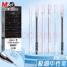 晨光（M&G）按動(dòng)中性筆k35水筆子彈頭簽字筆辦公用黑筆學(xué)生考試用0.5mm按壓式中性筆 黑色12支+20支晨光替芯 曬單實(shí)拍圖