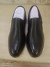 富貴鳥(niǎo)（FUGUINIAO）商務(wù)休閑皮鞋男真皮一腳蹬圓頭正裝鞋牛皮男士皮鞋軟皮中年爸爸鞋 FG0133黑色 41 曬單實(shí)拍圖