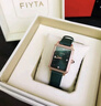 飛亞達（FIYTA）女士手表女 傾城小方表璀璨優(yōu)雅石英女表  新年生日禮物送女友 小綠表 曬單實(shí)拍圖