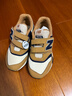 NEW BALANCE童鞋0-7歲小中男女兒童網(wǎng)面透氣舒適減震時(shí)尚休閑跑步運動(dòng)鞋997 土黃/米白/深藍997HGT 31 （腳長(cháng)18.5cm） 曬單實(shí)拍圖