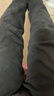 羅蒙（ROMON）牛仔褲男秋冬季休閑褲男士彈力修身小腳褲子男褲 黑色加絨 31 曬單實(shí)拍圖