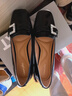 星期六（St&Sat）女鞋秋季新款淺口方頭粗跟休閑通勤單鞋 黑色 39 曬單實(shí)拍圖