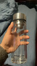 富光玻璃杯雙層 帶茶隔大容量隔熱茶杯高檔商務(wù)泡茶車(chē)載水杯透明杯子 曬單實(shí)拍圖
