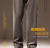 百圓褲業(yè)高端休閑褲男 秋冬新款加絨美式寬松褲子 大碼運動(dòng)直筒闊腿垂感 咖啡色 XL 【建議150-170斤】 曬單實(shí)拍圖