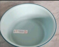 家用臉盆大號加厚塑料洗臉盆子洗澡用具衣服盆洗腳盆嬰兒浴盆 撞色洗臉盆-藍色-大號-1個(gè) 曬單實(shí)拍圖