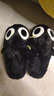 安尚芬搞怪棉拖鞋男士冬季新款厚底踩屎感居家保暖卡通毛絨情侶棉鞋女款 黑色 42-43 【適合41-42】 曬單實(shí)拍圖