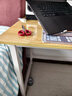 宅仕達 電腦桌子書(shū)桌辦公桌子工作臺式家用學(xué)習桌寫(xiě)字桌長(cháng)條桌子DNZ-04 120*60*74cm白架+淺胡桃 曬單實(shí)拍圖