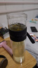 天喜（TIANXI）茶杯玻璃杯雙層茶水分離杯大容量便攜辦公室男士水杯禮物 曬單實(shí)拍圖