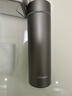 孔雀（Peacock）純鈦保溫杯 大容量便攜茶水分離杯保溫杯 灰色470ml 曬單實(shí)拍圖