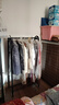 圣諾依琳衣帽架服裝展示架落地掛衣架家用臥室衣服收納架 80*150黑 曬單實(shí)拍圖