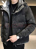 花花公子（PLAYBOY）羽絨服男冬季2025男士外套短款輕薄衣多穿連帽百搭衣服 曬單實(shí)拍圖
