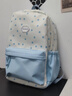 回力書(shū)包初中生女生ins小眾藍色女孩清新輕便高顏值高中雙肩包女肩包 曬單實(shí)拍圖
