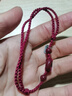 JCZS天然朱砂女出生年和平扣手煉紅繩原礦紫金砂男手煉編織手繩銀夫婦 朱砂平安扣紅繩【四股編】 曬單實(shí)拍圖