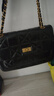 他她TATA鏈條情人節送女友小方包單肩百搭斜挎包X3514DX5 黑色 F 曬單實(shí)拍圖