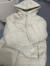 雅鹿羽絨服女士輕薄秋羽絨連帽簡(jiǎn)約純色修身保暖短款外套 米白 170  曬單實(shí)拍圖