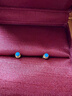 老鋪黃金古法手工足金耳飾·黃金琺瑯養耳針（線(xiàn)上專(zhuān)款） 一對重約0.9g（含膠墊） 曬單實(shí)拍圖