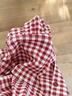 另約純棉紅色本命年睡衣女2026新款高級感格子春秋季全棉可外穿家居服 紅格草莓 XL 曬單實(shí)拍圖