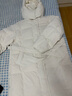 UR2025冬季新款女裝潮流連帽立領(lǐng)系帶長(cháng)款羽絨服UWJ150118 本白 M 曬單實(shí)拍圖