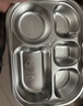 科巢兒童餐盤(pán)分格嬰兒食品級316L不銹鋼幼兒園寶寶餐具家用吃飯盤(pán) 曬單實(shí)拍圖