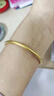 金至尊（3DG Jewellery）黃金手鐲3D硬足金磨砂古法素圈鐲子送女友老婆媽媽新年禮物計價(jià) 54mm-金重7.18克（配珠寶禮盒） 曬單實(shí)拍圖