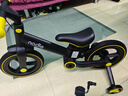 Nadle【官方】納豆兒童自行車(chē)平衡車(chē)三合一1一3一6歲腳踏折疊單車(chē) 【官方現貨】炫酷黃加推桿 12寸 曬單實(shí)拍圖