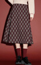 百圖（betu）女裝2025年冬季新款半身裙高級感格紋時(shí)尚針織半裙裙子女2512T22 曬單實(shí)拍圖
