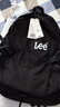 Lee雙肩包女大容量短途旅行包大學(xué)生電腦包男初高中生書(shū)包 黑色 曬單實(shí)拍圖