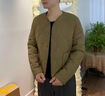 新款男士棉服冬季內膽加絨短款加厚棉衣學(xué)生無(wú)領(lǐng)棉襖內穿保暖外套 卡其色 2XL 建議140-160斤 曬單實(shí)拍圖