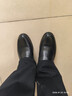 紅蜻蜓男鞋秋冬牛皮商務(wù)一腳蹬皮鞋中老年加絨棉鞋男WTA24128黑色絨里41 曬單實(shí)拍圖