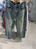 熱風(fēng)女士九分牛仔褲春秋新款復古廓形設計感寬松直筒牛仔長(cháng)褲子 06蘭色（復古九分褲）F06W25711 (預售3.30發(fā)貨) 27 曬單實(shí)拍圖