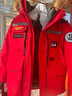 波司登（BOSIDENG）極地極寒90鵝絨羽絨服男女情侶同款工裝毛領(lǐng)保暖加厚款外套 【店長(cháng)推薦】新年紅1215 2XL 180/100A 體重約150-170斤 曬單實(shí)拍圖