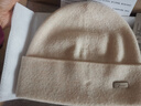 玖慕（JIUMU）純羊毛保暖毛線(xiàn)帽秋冬季針織帽冷帽冬帽月子帽冬天戶(hù)外防寒帽子女 曬單實(shí)拍圖