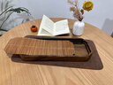 尚言坊胡桃實(shí)木茶盤(pán)小型茶托盤(pán)儲水式2025新款家用一人用干泡茶臺 1【800ml】胡桃木富貴竹制卷簾茶盤(pán)38x4cm 曬單實(shí)拍圖