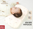 英氏（YEEHOO）【商場(chǎng)同款】嬰兒枕頭夏季透氣寶寶定型枕竹纖維枕頭 翼粉【2枕套1枕芯】 46x27cm 曬單實(shí)拍圖