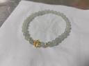 周大金 CHOW TAI KING蓮花黃金手鏈女款2026新款足金和田玉手串生日禮物送女朋友老婆 曬單實(shí)拍圖