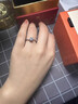 卡梵登培育鉆石戒指女pt950鉑金雪花扭臂求婚結婚鉆戒情人節禮物送女友 【A款】純銀鍍白金/D色-VVS1 50分 曬單實(shí)拍圖