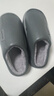 感邁大碼棉拖鞋男士冬季4748厚底防水防滑加大保暖棉鞋 深灰色 42-43 曬單實(shí)拍圖