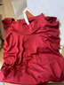 金三塔基礎打底衣女100%桑蠶絲肌底衣保暖貼身秋冬真絲上衣冬保暖 焦糖紅（半高領(lǐng)）110g 2XL 曬單實(shí)拍圖