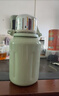富光拾喜（FUGURNG BESTJOY）保溫杯大容量戶(hù)外運動(dòng)學(xué)生便攜茶杯316不銹鋼手提杯子綠色1000ml 曬單實(shí)拍圖
