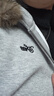 F426國潮牌冬季新款復古休閑百搭毛領(lǐng)羅紋拼接連帽衛衣 花色 花灰 S 曬單實(shí)拍圖