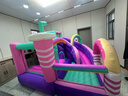 博士豚充氣城堡室內大型蹦床室內超長(cháng)滑梯戶(hù)外兒童淘氣堡可折疊游樂(lè )園 72061-甜品屋城堡( 雙氣墊款 ) 曬單實(shí)拍圖